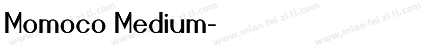 Momoco Medium字体转换